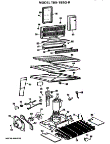 Unit parts for Ge Refrigerator TBX18BGR from AppliancePartsPros.com