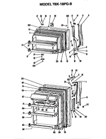 Doors parts for Ge Refrigerator TBX18PGB from AppliancePartsPros.com