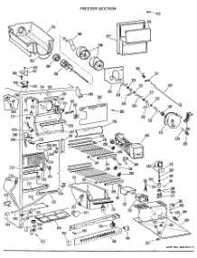03 - Freezer Section parts for Ge Refrigerator TFX24EGE from AppliancePartsPros.com