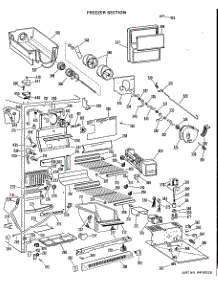 03 - Freezer Section parts for Ge Refrigerator TFX24FGB from AppliancePartsPros.com