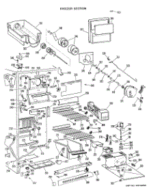 04 - Freezer Section parts for Ge Refrigerator TFX24RGB from AppliancePartsPros.com