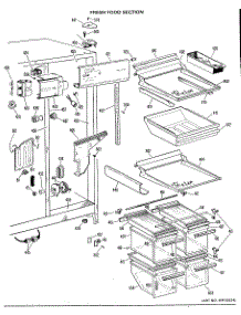 04 - Fresh Food Section parts for Ge Refrigerator TFX24FGB from AppliancePartsPros.com