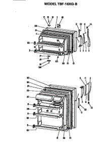 Doors parts for Ge Refrigerator TBF16XGB from AppliancePartsPros.com