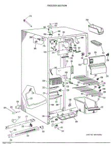02 - Freezer Section parts for Ge Refrigerator TFX24ZGB from AppliancePartsPros.com