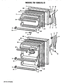 Doors parts for Ge Refrigerator TB13SGB from AppliancePartsPros.com