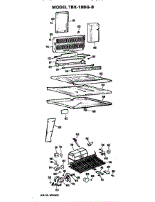 Unit parts for Ge Refrigerator TBX18BGB from AppliancePartsPros.com