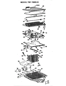Unit parts for Ge Refrigerator TBF16SGB from AppliancePartsPros.com