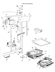 02 - Fresh Food Section parts for Ge Refrigerator TFX20RFB from AppliancePartsPros.com