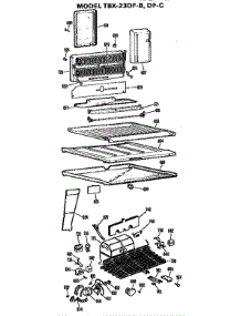 Unit parts for Ge Refrigerator TBX23DFC from AppliancePartsPros.com