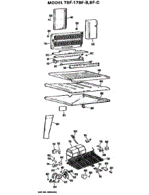 Unit parts for Ge Refrigerator TBF17BFC from AppliancePartsPros.com