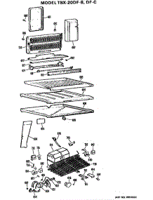 Unit parts for Ge Refrigerator TBX20DFC from AppliancePartsPros.com