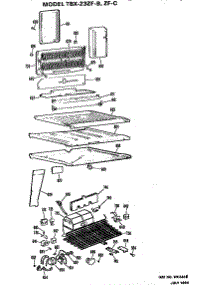 Unit parts for Ge Refrigerator TBX23ZFC from AppliancePartsPros.com