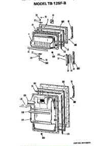 Doors parts for Ge Refrigerator TB12SFB from AppliancePartsPros.com