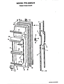 Fresh Food Door parts for Ge Refrigerator TFX24EGB from AppliancePartsPros.com