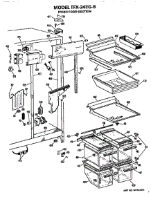 Fresh Food Section parts for Ge Refrigerator TFX24EGB from AppliancePartsPros.com