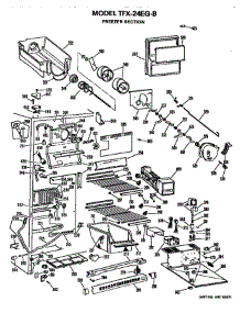 Freezer Section parts for Ge Refrigerator TFX24EGB from AppliancePartsPros.com