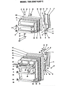 Doors parts for Ge Refrigerator TBX20KFC from AppliancePartsPros.com