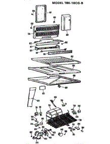 Unit parts for Ge Refrigerator TBX18CGB from AppliancePartsPros.com