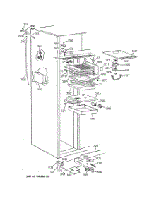 03 - Freezer Section parts for Ge Refrigerator ZIS36NWA from AppliancePartsPros.com