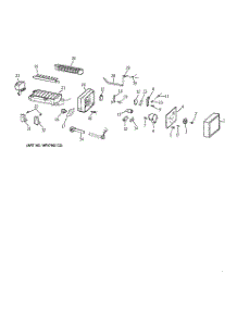08 - Icemaker Wr30x0306 parts for Ge Refrigerator ZIS36NWA from AppliancePartsPros.com