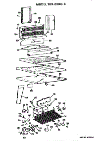 Unit parts for Ge Refrigerator TBX23DGB from AppliancePartsPros.com