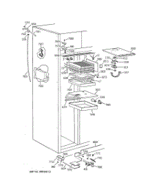 03 - Freezer Section parts for Ge Refrigerator ZIS42NWA from AppliancePartsPros.com