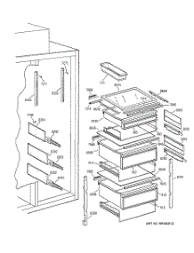 06 - Fresh Food Section parts for Ge Refrigerator ZIS42NWA from AppliancePartsPros.com