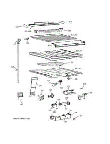 05 - Compartment Separator Parts parts for Ge Refrigerator TBT25PAXJRAA from AppliancePartsPros.com