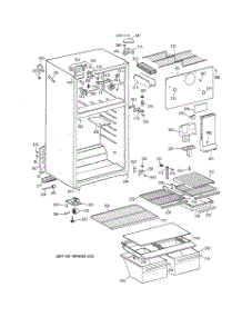 02 - Cabinet parts for Ge Refrigerator TBJ14DAXMRAD from AppliancePartsPros.com
