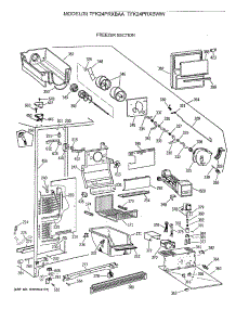 03 - Freezer Section parts for Ge Refrigerator TFK24PRXBAA from AppliancePartsPros.com