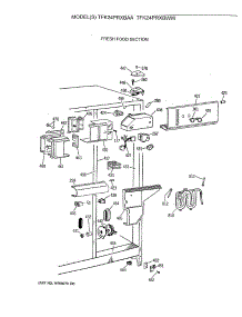 04 - Fresh Food Section parts for Ge Refrigerator TFK24PRXBAA from AppliancePartsPros.com