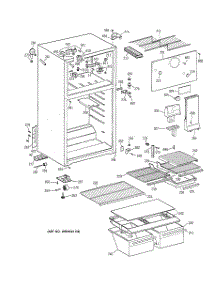 02 - Cabinet parts for Ge Refrigerator TBG14DAZERAD from AppliancePartsPros.com