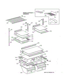 04 - Shelf Parts parts for Ge Refrigerator TBX21IABLRAA from AppliancePartsPros.com