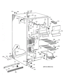 02 - Freezer Section parts for Ge Refrigerator MST20GAXAWW from AppliancePartsPros.com
