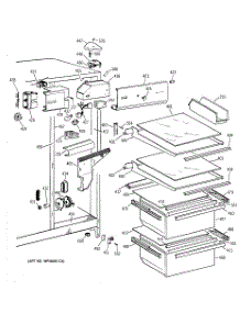 03 - Fresh Food Section parts for Ge Refrigerator MST20GAXAWW from AppliancePartsPros.com