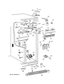 05 - Fresh Food Section parts for Ge Refrigerator TFX28PPZCWW from AppliancePartsPros.com