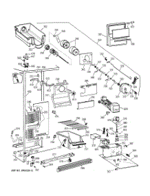 02 - Freezer Section parts for Ge Refrigerator MSX25GRYAWW from AppliancePartsPros.com
