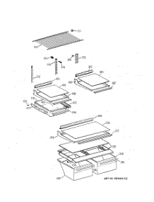 04 - Shelf Parts parts for Ge Refrigerator TBX18NIBRRWW from AppliancePartsPros.com