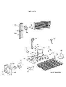 06 - Unit Parts parts for Ge Refrigerator TBH21JATERWH from AppliancePartsPros.com