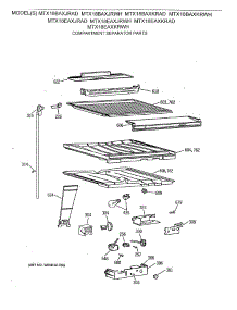 05 - Compartment Separator Parts parts for Ge Refrigerator MTX18EAXJRAD from AppliancePartsPros.com