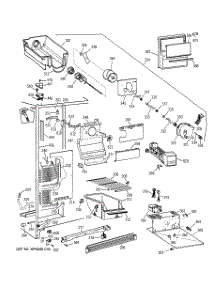 02 - Freezer Section parts for Ge Refrigerator TFT25JWYFAA from AppliancePartsPros.com
