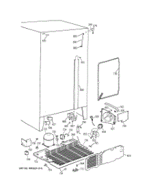 04 - Unit Parts parts for Ge Refrigerator TFT25JWYFAA from AppliancePartsPros.com