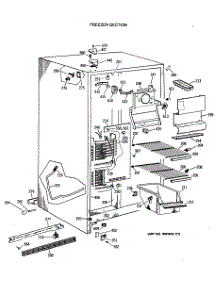 02 - Freezer Section parts for Ge Refrigerator TFG22ZATCAD from AppliancePartsPros.com