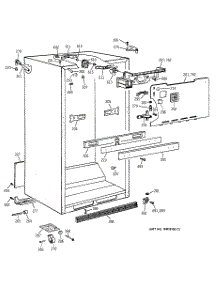 03 - Cabinet Parts parts for Ge Refrigerator MTX18BABBRWW from AppliancePartsPros.com