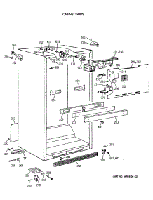 03 - Cabinet Parts parts for Ge Refrigerator TBX19DAXARWW from AppliancePartsPros.com