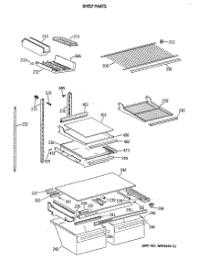 04 - Shelf Parts parts for Ge Refrigerator TBX19DAXARWW from AppliancePartsPros.com