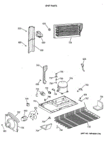 06 - Unit Parts parts for Ge Refrigerator TBX19DAXARWW from AppliancePartsPros.com
