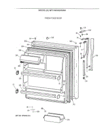 02 - Fresh Food Door parts for Ge Refrigerator MTI18GIXERWW from AppliancePartsPros.com