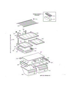 04 - Shelf Parts parts for Ge Refrigerator MTX21GIBBRAA from AppliancePartsPros.com