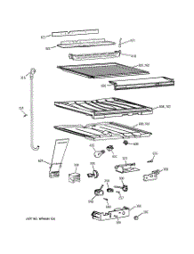 05 - Compartment Separator Parts parts for Ge Refrigerator MTX21GIBBRAA from AppliancePartsPros.com